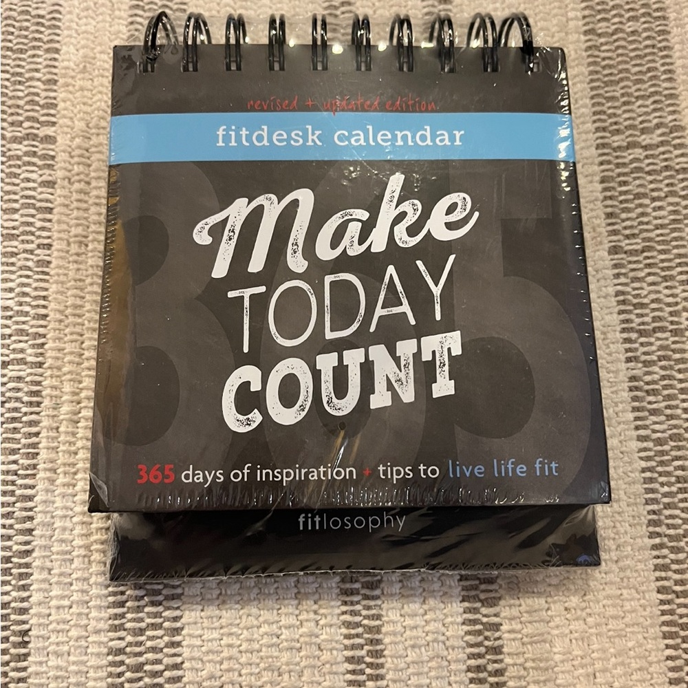 Fitlosophy Make Today Count 365 Daily Inspirational Desk Office Calendar